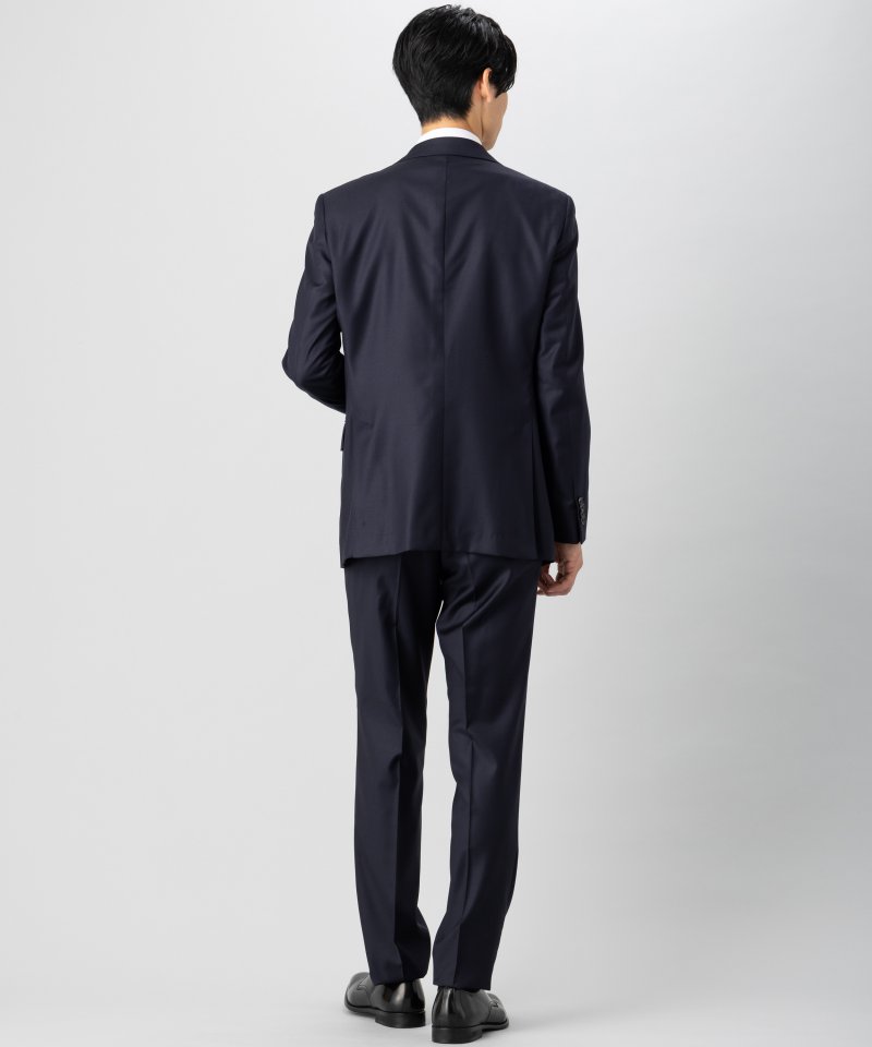 ONLY オンリー CANONICO・Super110s 3ピースフォーマルスーツ ネイビー