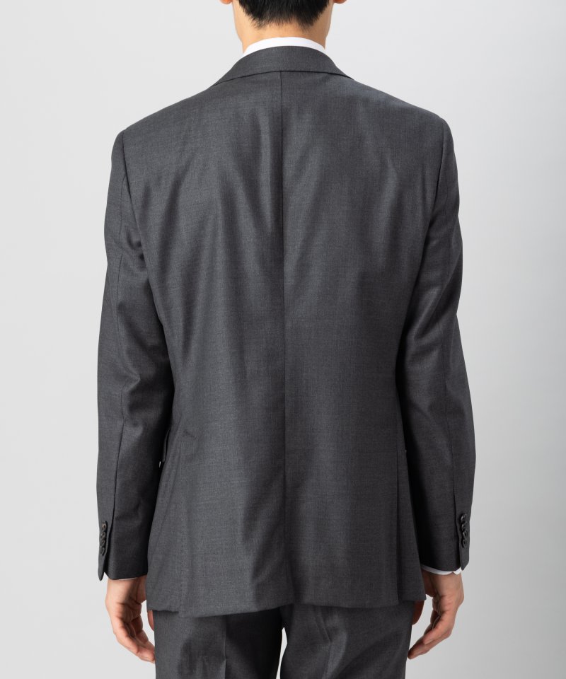 ONLY オンリー CANONICO・Super110s 3ピースフォーマルスーツ グレー系