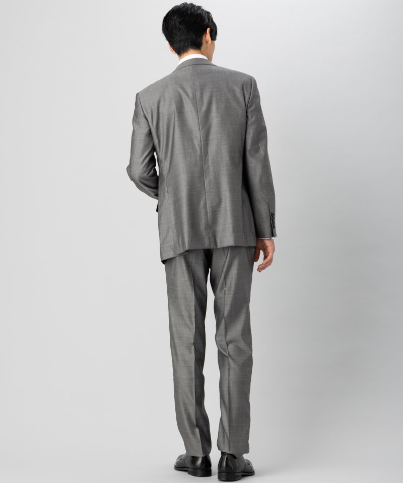 ONLY オンリー シルクブレンド3ピースフォーマルスーツ グレー系