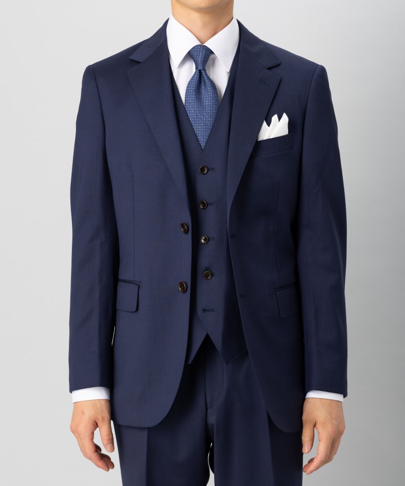 ONLY オンリー REDA社・FLEXO3ピーススーツ ネイビー系 | 結婚式