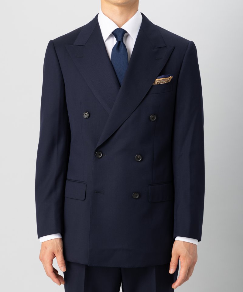 KASHIYAMA カシヤマ フォーマルツイルダブルブレスト2ピ―ススーツ