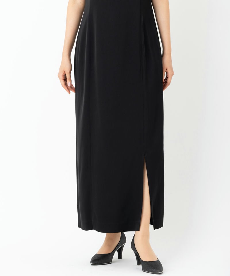 FRAY I.D フレイアイディー フリルスリーブコンビドレス ブラック系