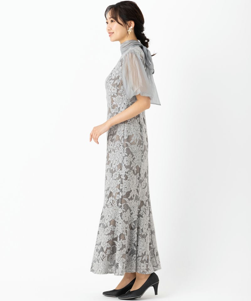 LAGUNAMOON ラグナムーン LADYジャガードレースフレアドレス その他 x