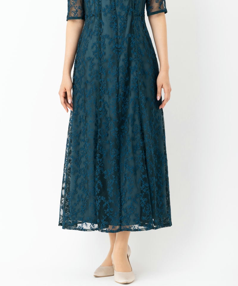 FRAY I.D フレイアイディー エンブロイダリードレス その他 x グリーン