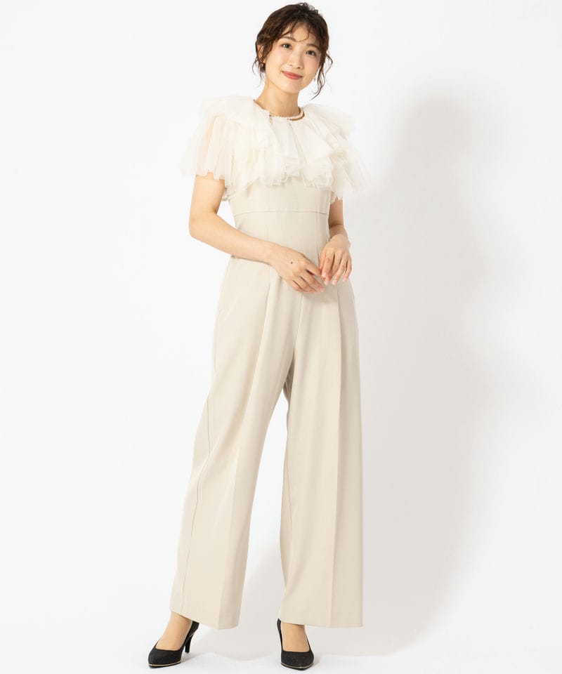 LilyBrown リリーブラウン ラメチュールボレロセットコンビネゾン