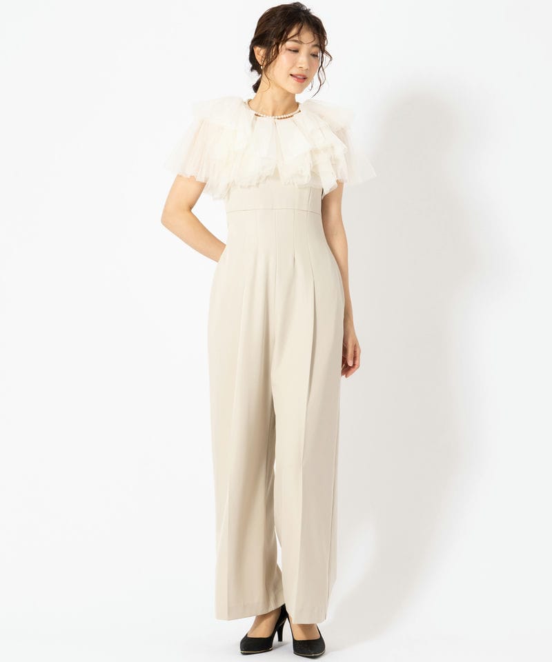 LilyBrown リリーブラウン ラメチュールボレロセットコンビネゾン