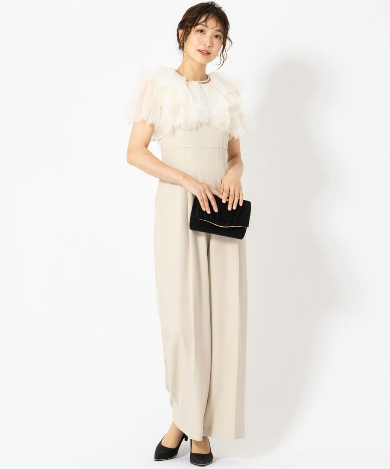 LilyBrown リリーブラウン ラメチュールボレロセットコンビネゾン
