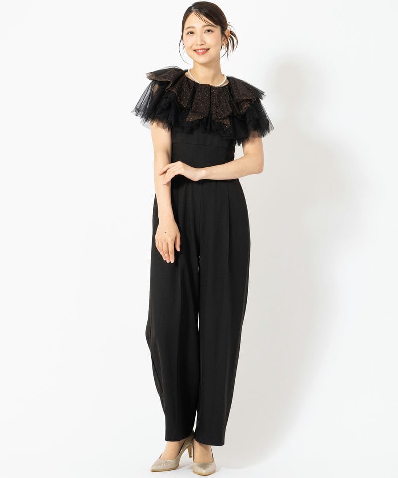 LilyBrown リリーブラウン ラメチュールボレロセットコンビネゾン