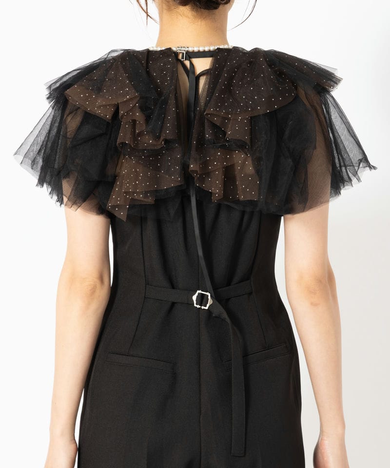 LilyBrown リリーブラウン ラメチュールボレロセットコンビネゾン