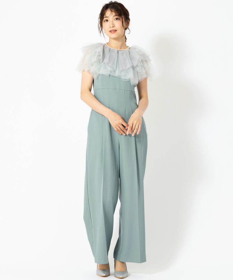 LilyBrown リリーブラウン ラメチュールボレロセットコンビネゾン