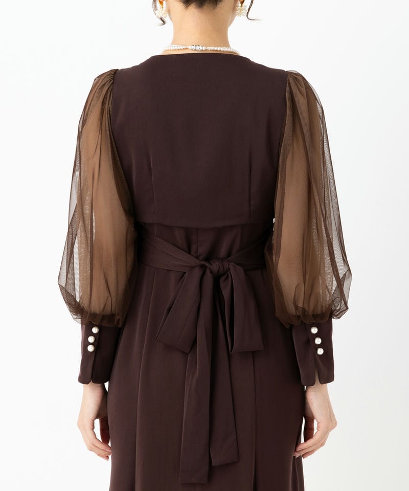 Dorry Doll ドリードール クロスデザインドレス ブラウン系 | 結婚式