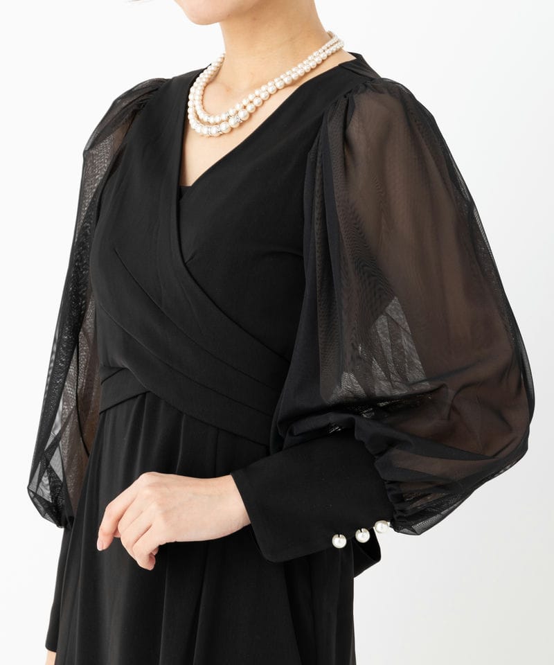 Dorry Doll ドリードール クロスデザインドレス ブラック系 | 結婚式