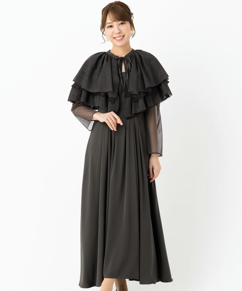 Dorry Doll ドリードール ラッフルブラウスセットドレス ブルー系