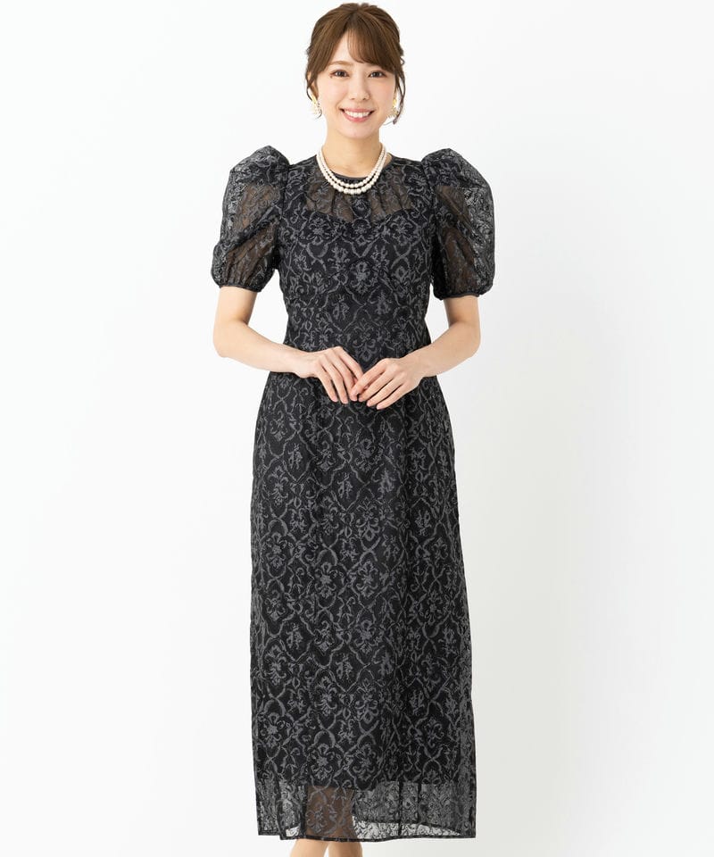 LilyBrown リリーブラウン オーナメントドロウオーガンジードレス