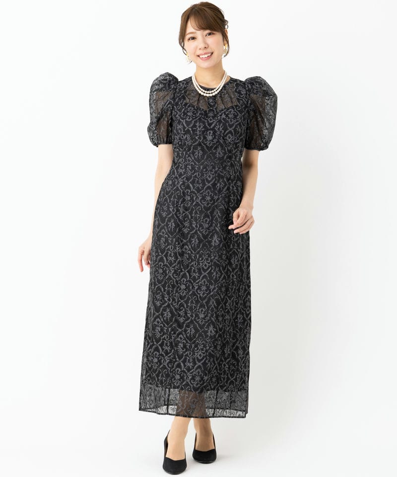 LilyBrown リリーブラウン オーナメントドロウオーガンジードレス