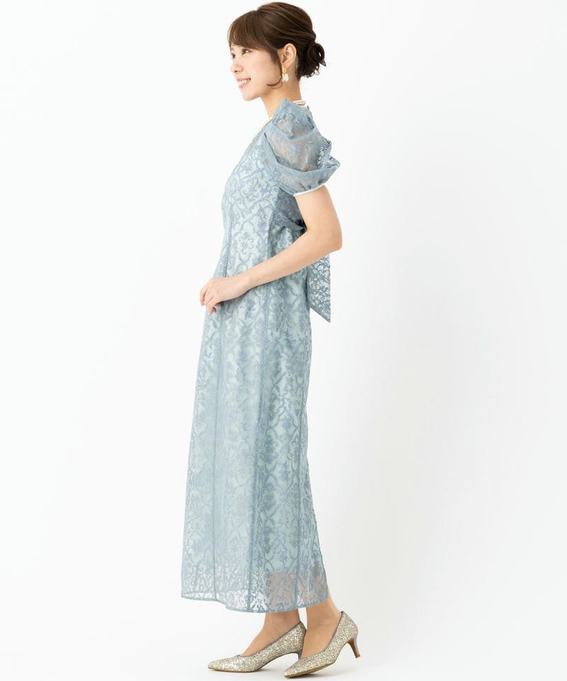 LilyBrown リリーブラウン オーナメントドロウオーガンジードレス