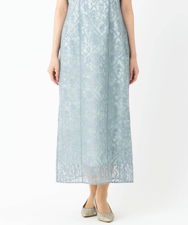 LilyBrown リリーブラウン オーナメントドロウオーガンジードレス