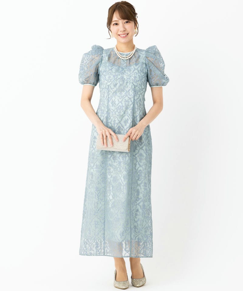 LilyBrown リリーブラウン オーナメントドロウオーガンジードレス