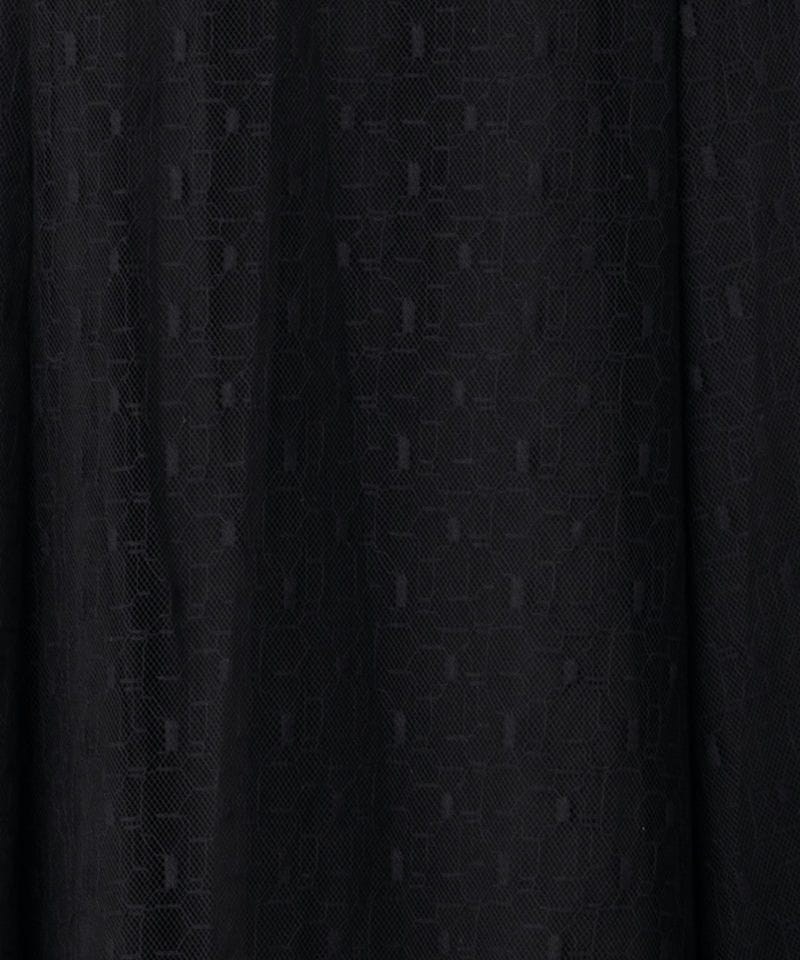 etoll. エトル ジオメトリックカシュクールデザインフレアドレス