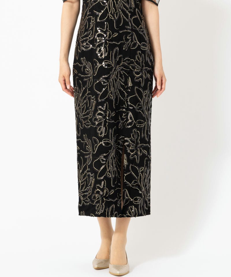Leja レジャ ドットチュールフラワースパンコールIラインドレス Leja レジャ ドットチュールフラワースパンコールIラインドレス