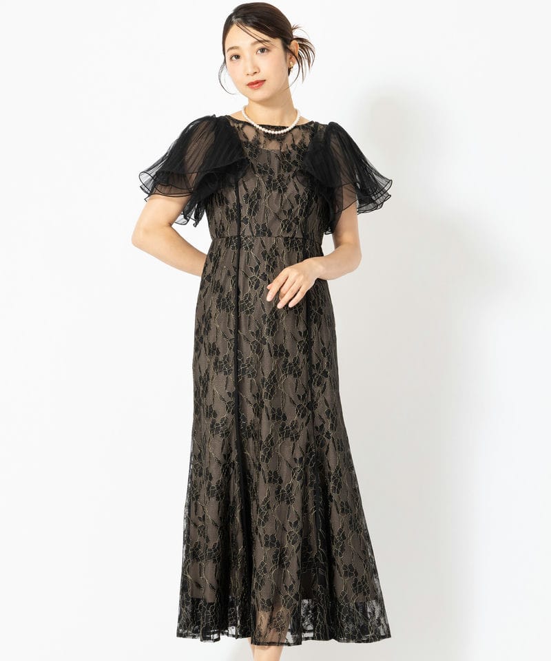 Dorry Doll ドリードール バルーンチュールレイヤードドレス その他 x