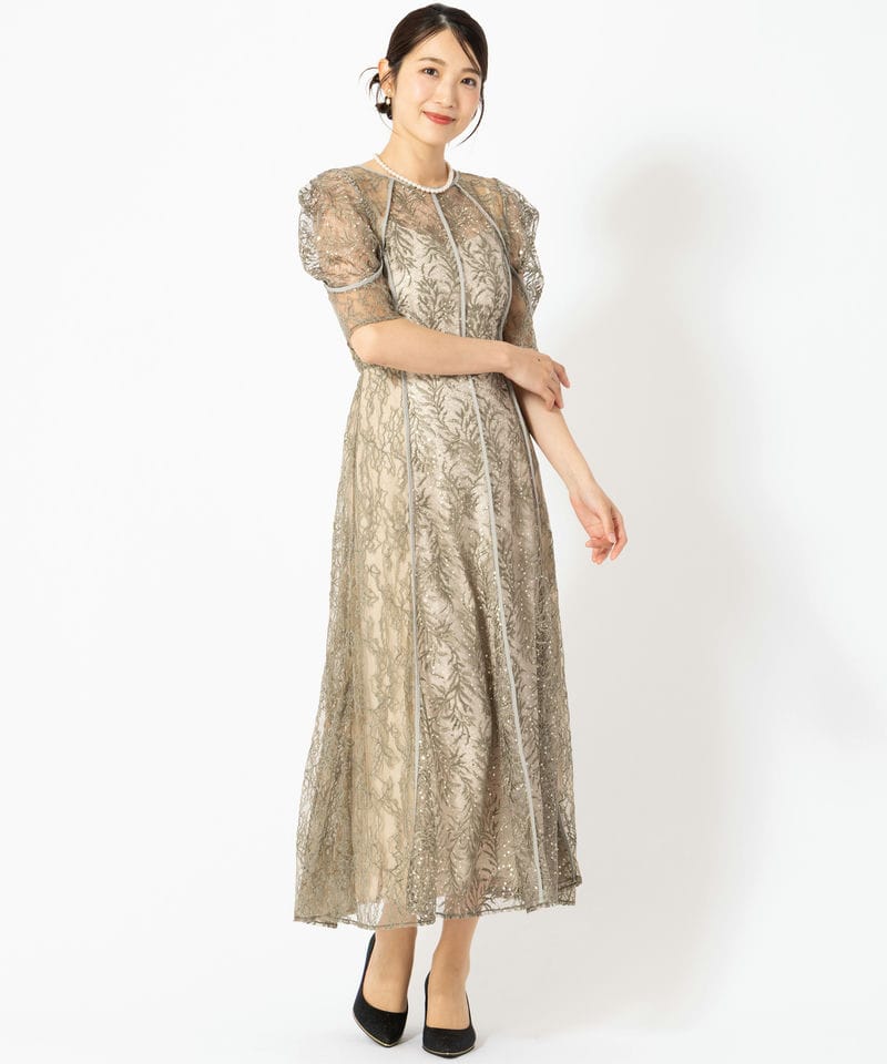 FRAY I.D フレイアイディー スパンコール刺繍レースドレス その他 x