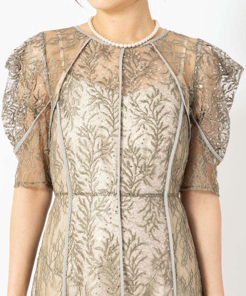 FRAY I.D フレイアイディー スパンコール刺繍レースドレス その他 x