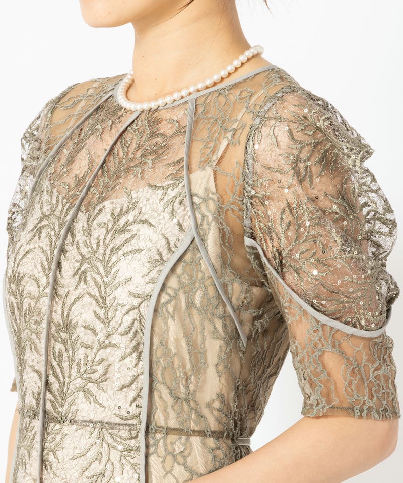 FRAY I.D フレイアイディー スパンコール刺繍レースドレス その他 x