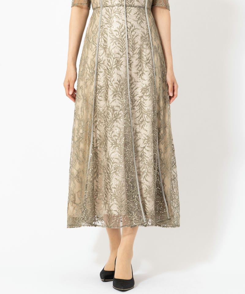 FRAY I.D フレイアイディー スパンコール刺繍レースドレス その他 x