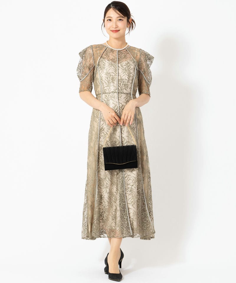 FRAY I.D フレイアイディー スパンコール刺繍レースドレス その他 x