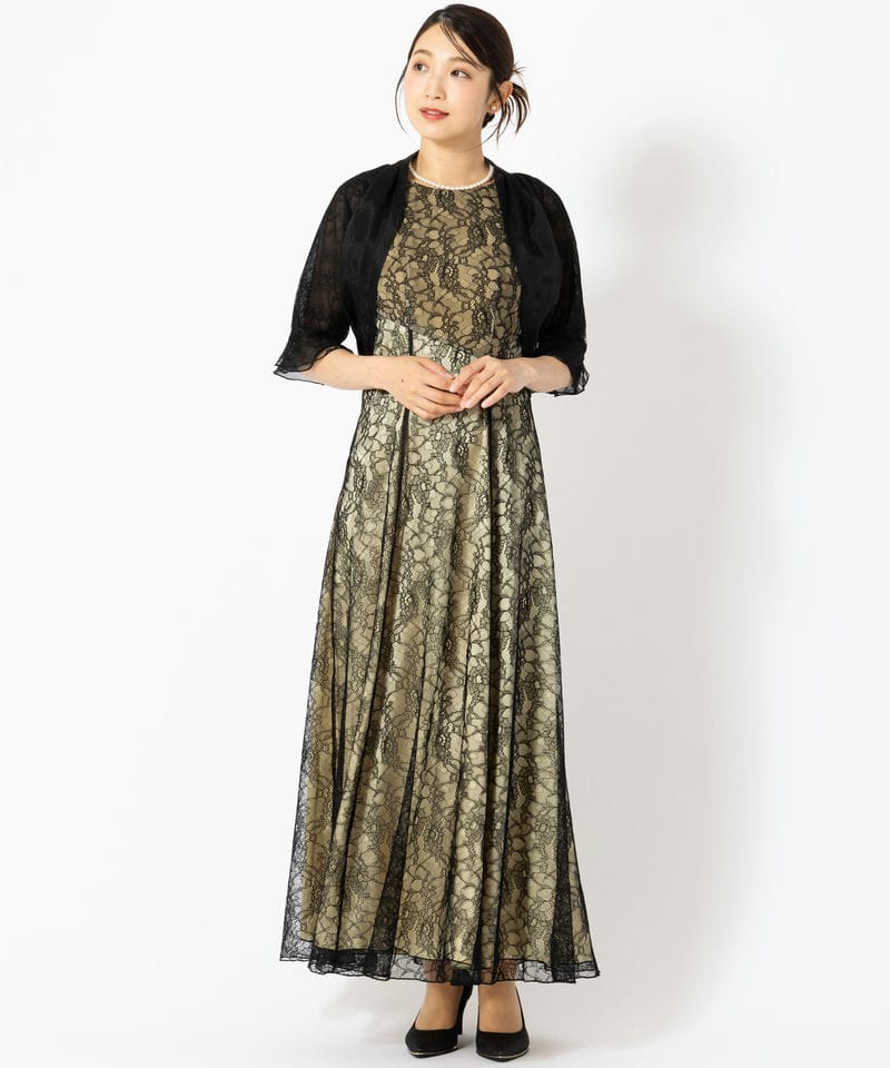 Select Shop 【マザーズドレス】総レース仕立てセットアップドレス