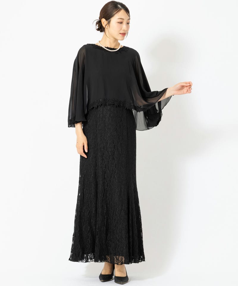 Select Shop 【マザーズドレス】シフォンボレロ&レースロングドレス
