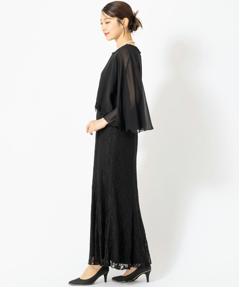 Select Shop 【マザーズドレス】シフォンボレロ&レースロングドレス