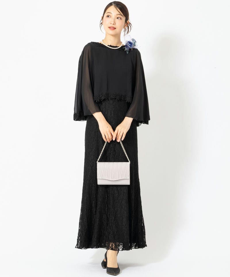Select Shop 【マザーズドレス】シフォンボレロ&レースロングドレス
