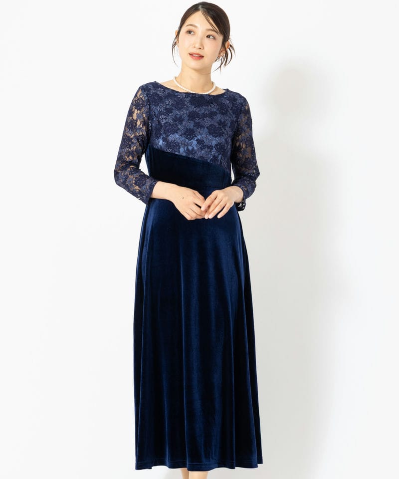 form forma 【マザーズドレス】フォルムフォルマ リーフレースロング