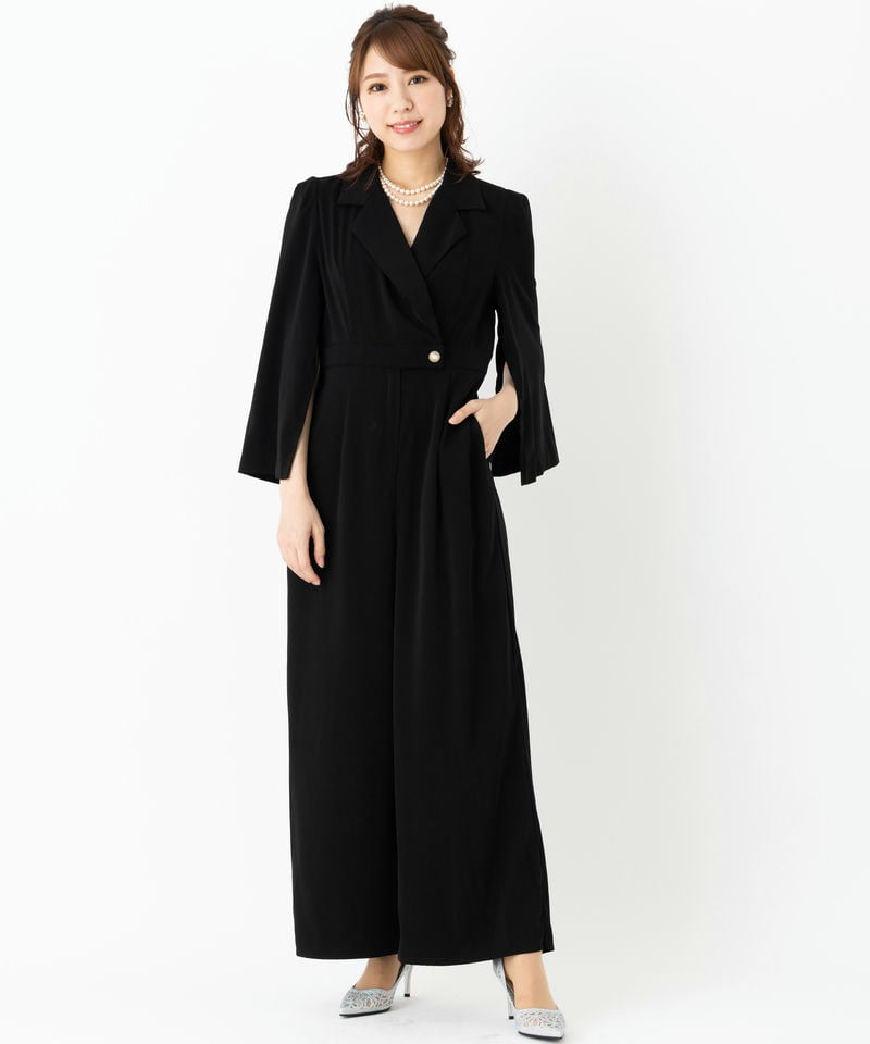 Dorry Doll ドリードール スリットスリーブオールインワンパンツドレス