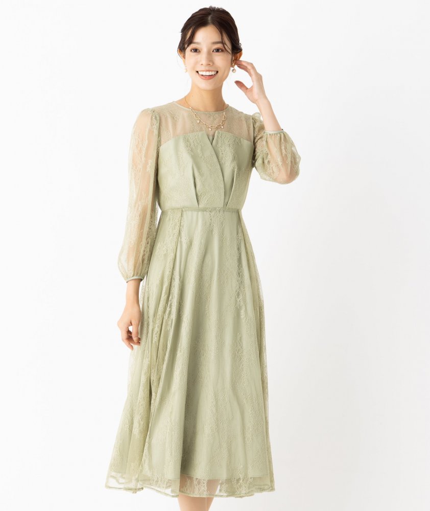 Dorry Doll ドリードール ビスチェ風トップス総レースドレス その他 x