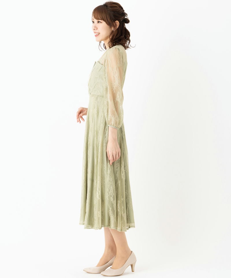 Dorry Doll ドリードール ビスチェ風トップス総レースドレス その他 x