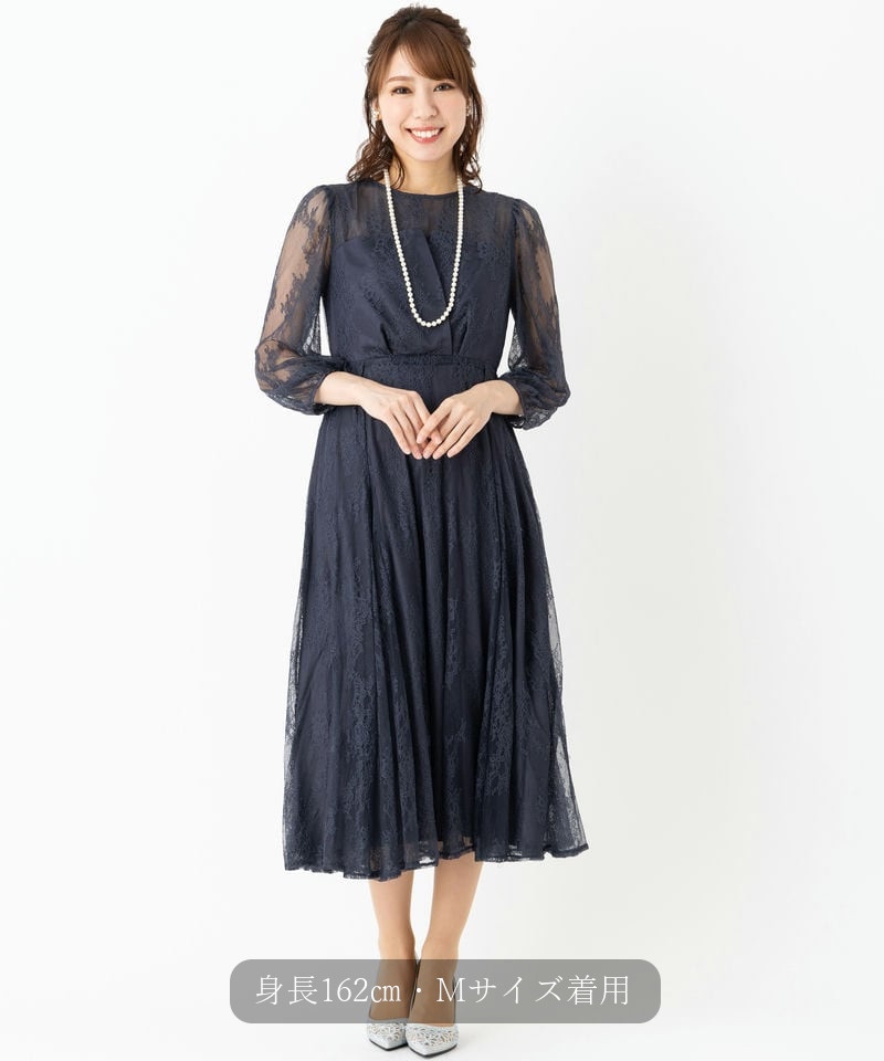 Dorry Doll ドリードール ビスチェ風トップス総レースドレス その他 x