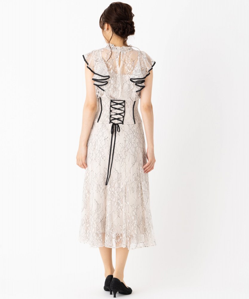 JILL STUART ジルスチュアート トリミングレースセットアップドレス