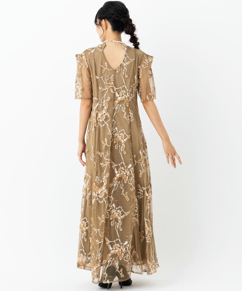 AmeriVINTAGE 2WAY ART PRINT SHEER ドレス 新作
