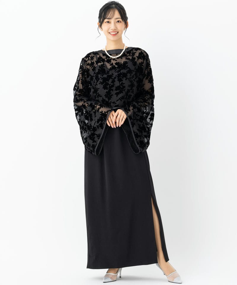 CIAOPANIC チャオパニック ベロアフラワーボレロ付きキャミドレス