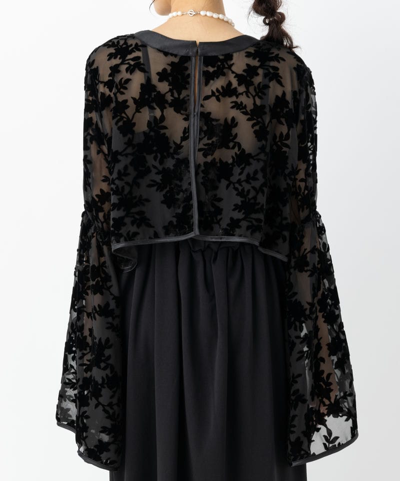CIAOPANIC チャオパニック ベロアフラワーボレロ付きキャミドレス