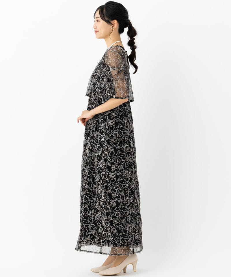 LE’RURE リルアー　刺繍レースレイヤードドレス　オケージョンドレス LE'RURE ドレス Whole race layered dress : ZOZOTOWN Yahoo!店 - 通販