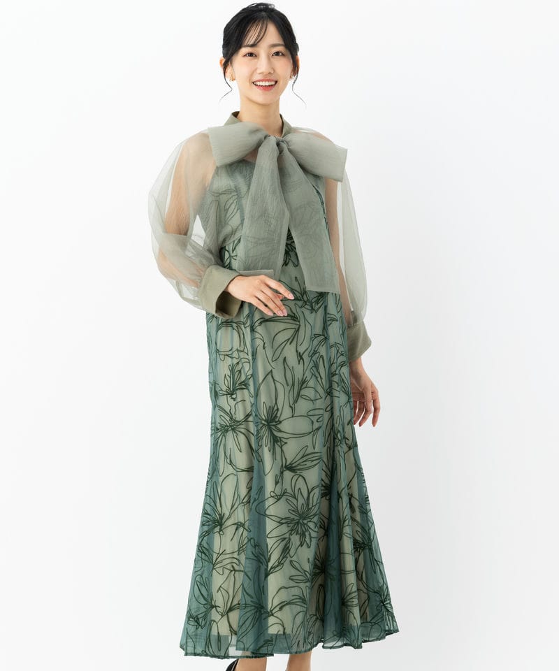 FRAY I.D フレイアイディー グロッシーレースジャガードマーメイド