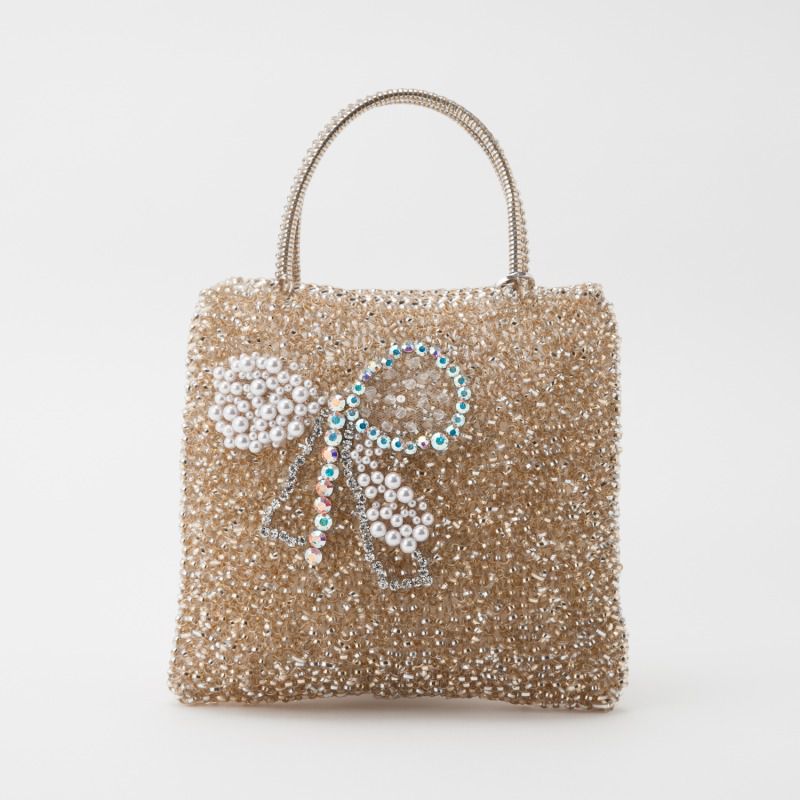 【美品】ANTEPRIMA アンテプリマ ワイヤーバック NASTRO ナストロ ANTEPRIMA アンテプリマ スクエアS ナストロ ゴールド系 | 結婚式