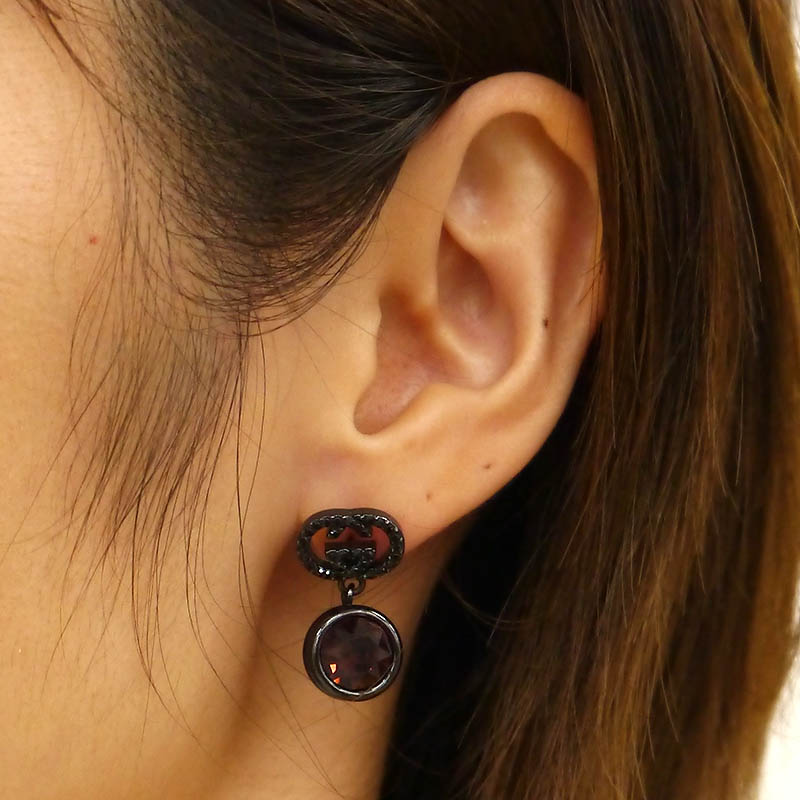 GUCCI グッチ レッドクリスタルピアス レッド系 | 結婚式パーティーの 