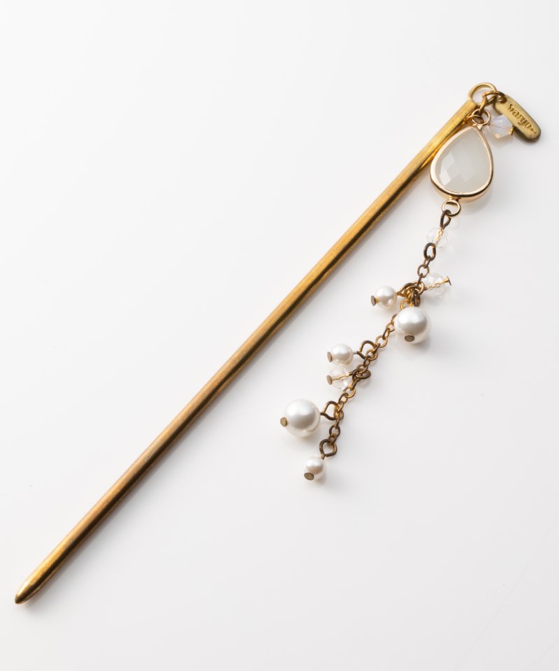 かんざし屋Wargo 宝石箱一本かんざし その他 x ホワイト系 x ゴールド