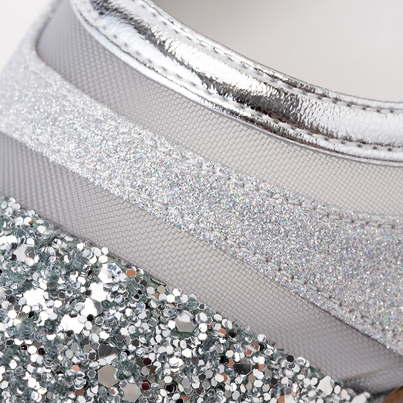 DIANA ダイアナ グリッターチュールパンプス シルバー系 | 結婚式