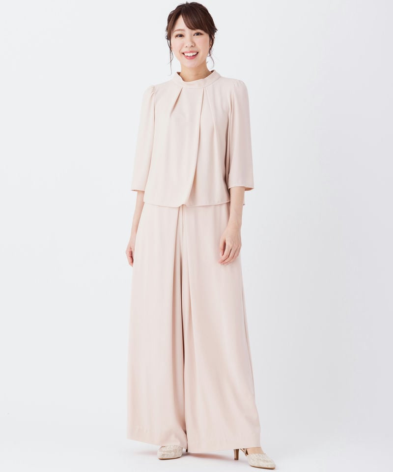 She's 【マザーズパンツドレス】シーズ プチハイネックタック